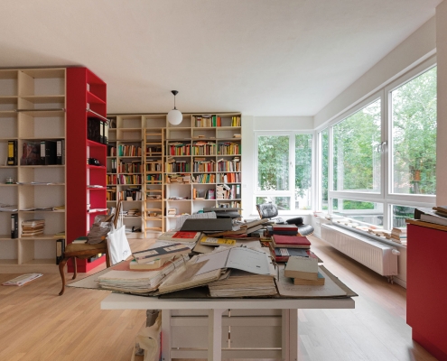 Arbeitszimmer Im Obergeschoss des Neubaus